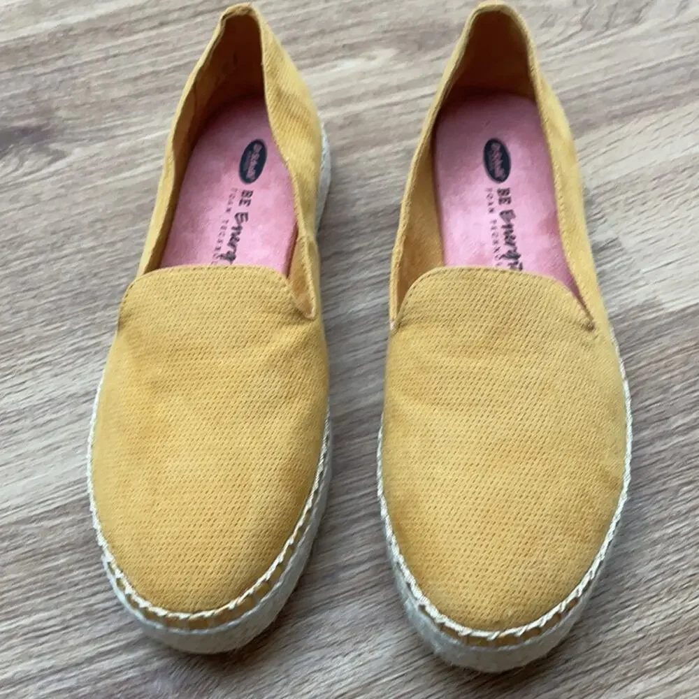 NWOT Dr. Scholl’s Slip On Yellow Espadrille